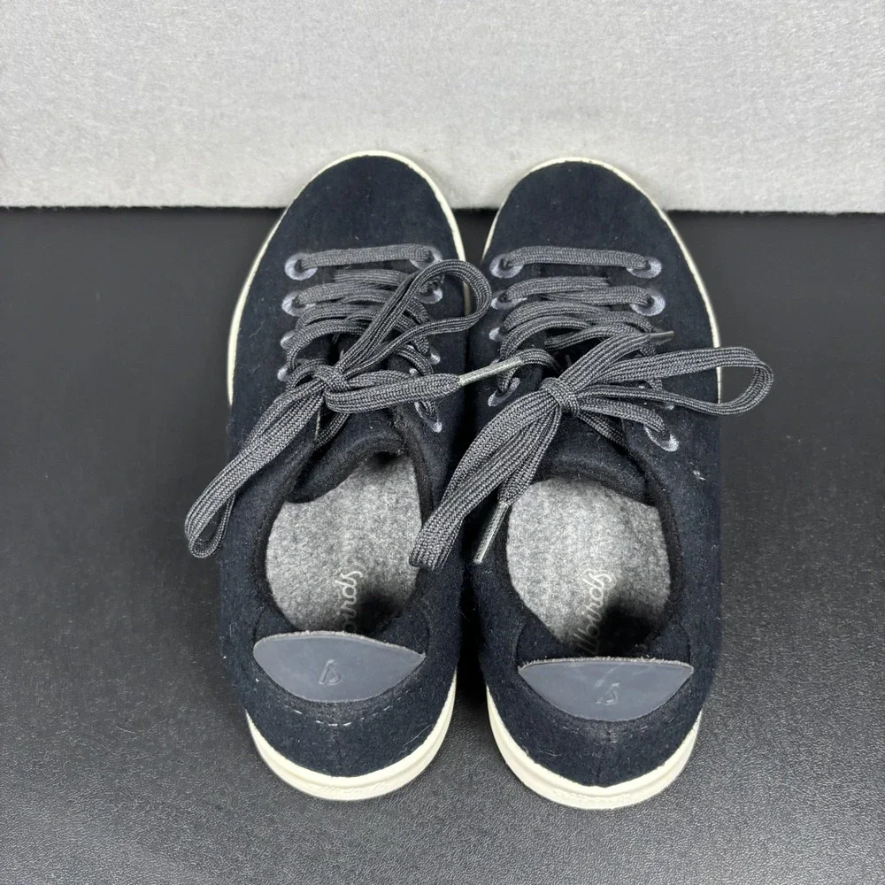 Allbirds Wool Pipers Black Sneakers Womens Size 9 Low Top Comfort Shoes WP W9